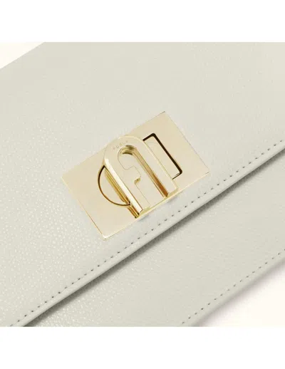 Furla 1927 Mini Leather Crossbody Bag Cream Color In Beige