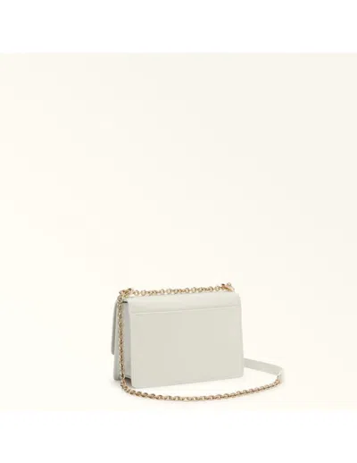 Furla 1927 Mini Leather Crossbody Bag Cream Color In Beige