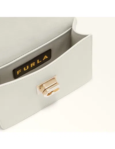 Furla 1927 Mini Leather Crossbody Bag Cream Color In Beige