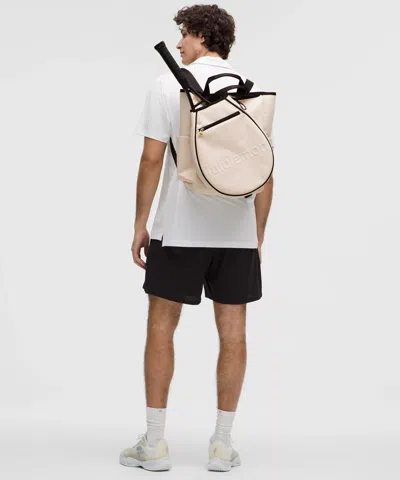 Lululemon - Racket Bag 19l - Black/white,neutral/natural