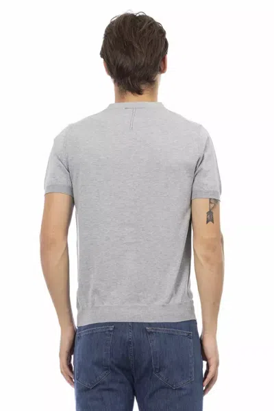 Baldinini Trend Gray Cotton Sweater In Gray