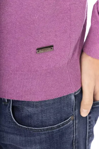 Baldinini Trend Violet Wool Sweater In Purple