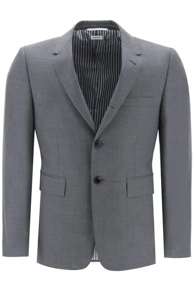 Shop Thom Browne Classic Sport Coat Jacket In Grey