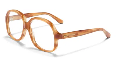 Valentino Vlx-177d - Light Havana / V-light Gold Rx Glasses In Havana, Gold