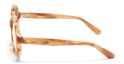 Valentino Vlx-177d - Light Havana / V-light Gold Rx Glasses In Havana, Gold