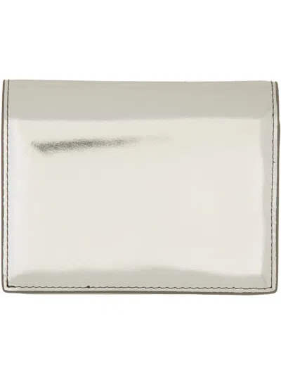 Diesel Trifold Wallet In Silver