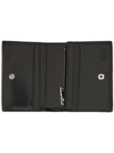 Diesel Trifold Wallet In Silver