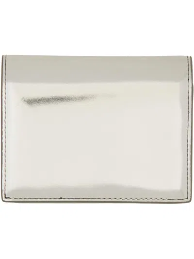 Diesel Trifold Wallet In Silver