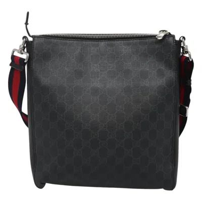 Pre-owned Gucci Gg Canvas Black Canvas Shoulder Bag ()