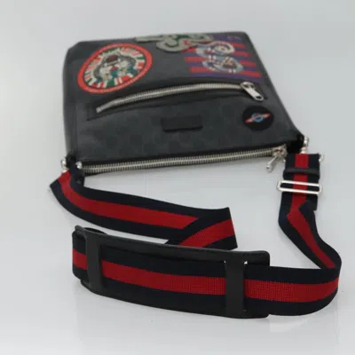 Pre-owned Gucci Gg Canvas Black Canvas Shoulder Bag ()