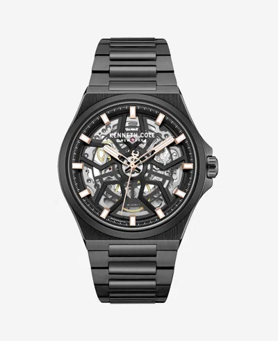 Kenneth Cole Automatic Bracelet Watch In Black