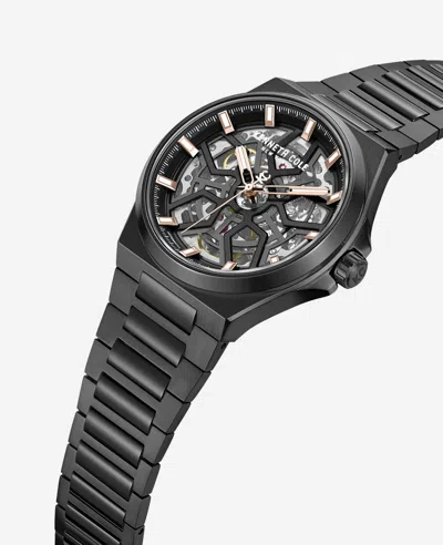Kenneth Cole Automatic Bracelet Watch In Black