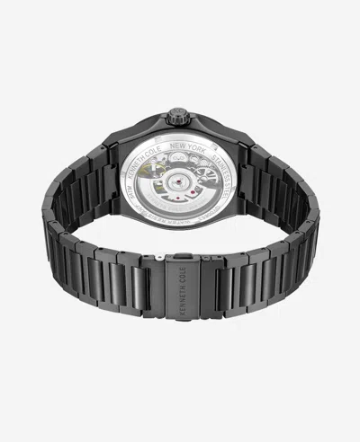Kenneth Cole Automatic Bracelet Watch In Black