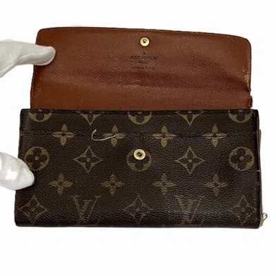 Pre-owned Louis Vuitton Monogram Brown Monogram Long Wallet (bi-fold) ()