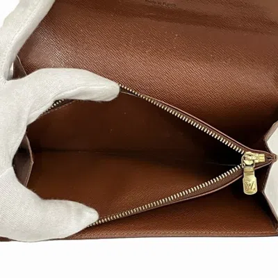 Pre-owned Louis Vuitton Monogram Brown Monogram Long Wallet (bi-fold) ()