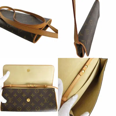 Pre-owned Louis Vuitton Monogram Brown Monogram Pochette Shoulder Bag ()