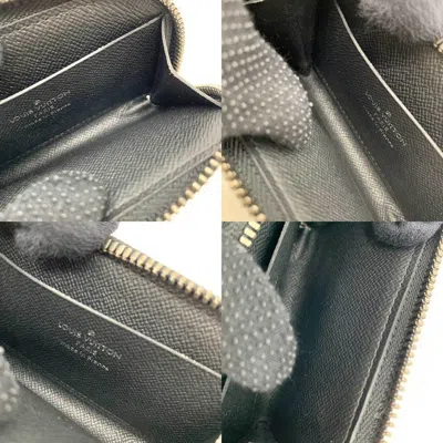 Pre-owned Louis Vuitton Monogram Eclipse Black Gray Monogram Eclipse Coin Purse/coin Case () In Black, Gray