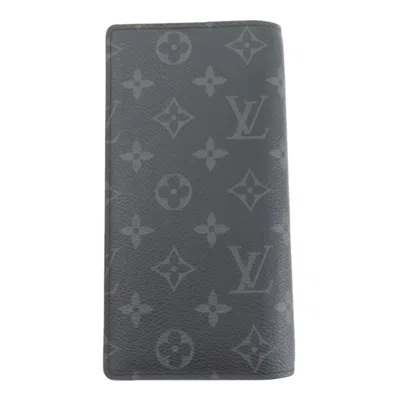Pre-owned Louis Vuitton Monogram Eclipse Black Monogram Eclipse Long Wallet (bi-fold) ()