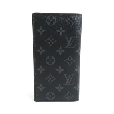 Pre-owned Louis Vuitton Monogram Eclipse Black Monogram Eclipse Long Wallet (bi-fold) ()