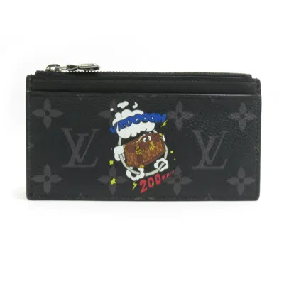 Pre-owned Louis Vuitton Monogram Eclipse Black Monogram Eclipse Monogram Eclipse Coin Purse/coin Case (pre-own In Black, Monogram Eclipse