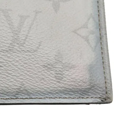 Pre-owned Louis Vuitton Monogram Eclipse Black Monogram Eclipse White Pvc Leather Clutch Bag Pochette (pre-own In Black, Monogram Eclipse, White