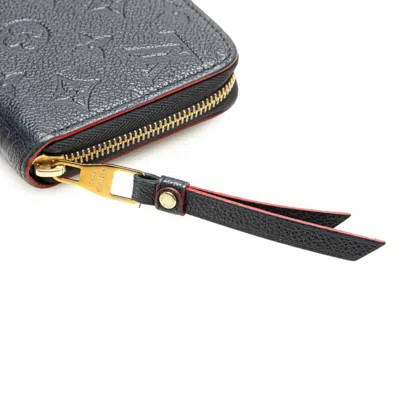 Pre-owned Louis Vuitton Monogram Empreinte Marine Rouge Monogram Navy Red Color Leather Wallet (bi-fold) (pre- In Marine Rouge, Monogram, Navy, Red Color