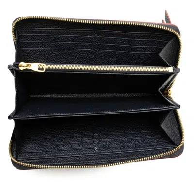 Pre-owned Louis Vuitton Monogram Empreinte Marine Rouge Monogram Navy Red Color Leather Wallet (bi-fold) (pre- In Marine Rouge, Monogram, Navy, Red Color