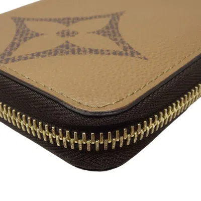 Pre-owned Louis Vuitton Monogram Reverse Brown Canvas Long Wallet (bi-fold) ()