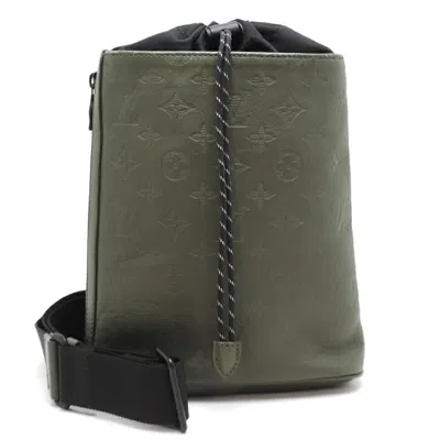 Pre-owned Louis Vuitton Monogram Shadow Khaki Monogram Shadow Shoulder Bag ()
