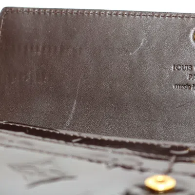 Pre-owned Louis Vuitton Monogram Vernis Amarante Purple Monogram Vernis Long Wallet (bi-fold) () In Amarante, Purple