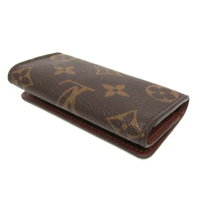 Pre-owned Louis Vuitton Multiclés 4 Brown Canvas Wallet  ()