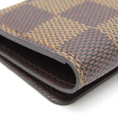 Pre-owned Louis Vuitton Multiclés 4 Brown Canvas Wallet  ()