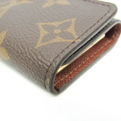 Pre-owned Louis Vuitton Multiclés 4 Brown Canvas Wallet  ()