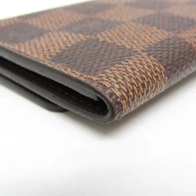 Pre-owned Louis Vuitton Multiclés Brown Canvas Wallet  ()