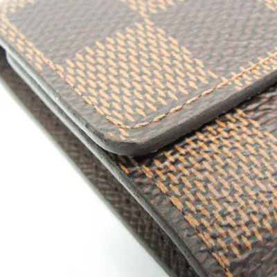 Pre-owned Louis Vuitton Multiclés Brown Canvas Wallet  ()