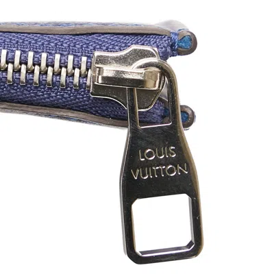 Pre-owned Louis Vuitton Navy Leather Clutch Bag ()