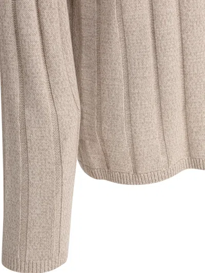 Alex Mill James Rollneck Knitwear Beige