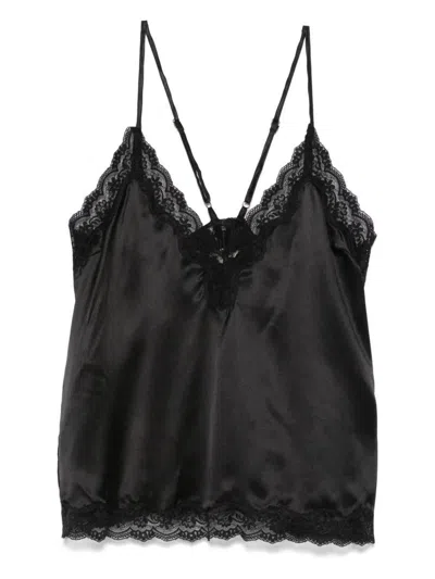 Love Stories Tops In Black Black