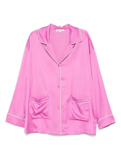 Love Stories Cedric Pajama Top In Purple Purple