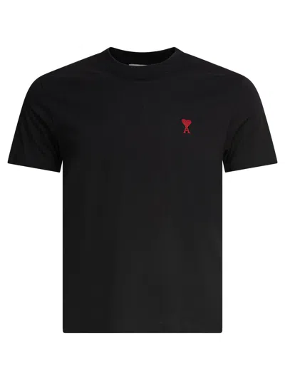 Ami Alexandre Mattiussi Logo-embroidered Organic Cotton-jersey T-shirt