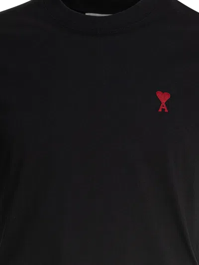 Ami Alexandre Mattiussi Logo-embroidered Organic Cotton-jersey T-shirt