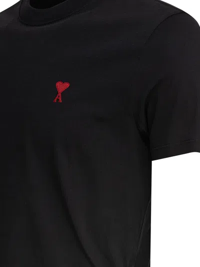 Ami Alexandre Mattiussi Logo-embroidered Organic Cotton-jersey T-shirt