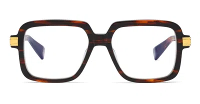 Balmain Françoise - Brown Swirl / 18k Gold Rx Glasses In Brown, Gold