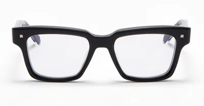 Valentino Xxii Rectangle-frame Glasses In Black