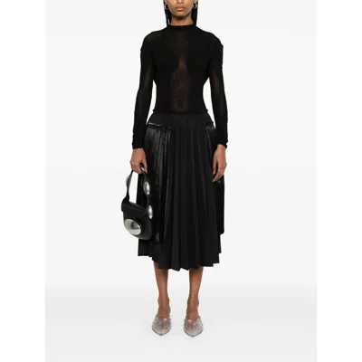 Jean Paul Gaultier Light Jersey Backless Top With Covered Cup Detail In Black