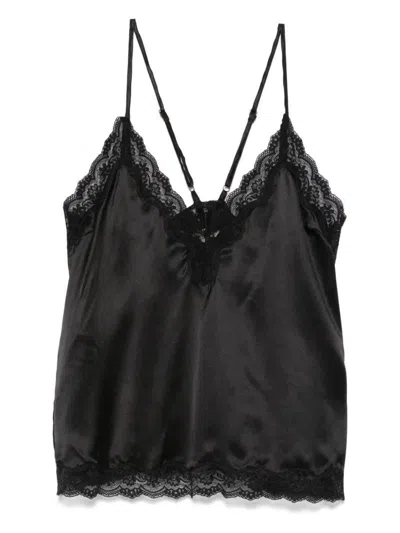Love Stories Tops In Black Black