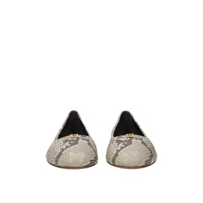 Chloé Marcie Python Print Leather Ballet Flats