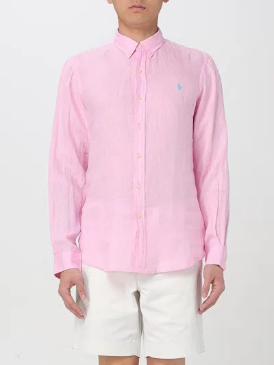 Polo Ralph Lauren Shirt  Men Color Pink In Pink