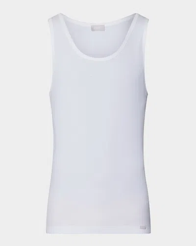 Hanro Cotton Essentials Cotton Tank Top In White