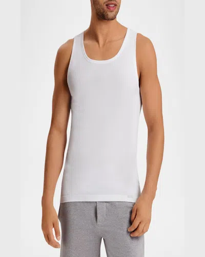 Hanro Cotton Essentials Cotton Tank Top In White